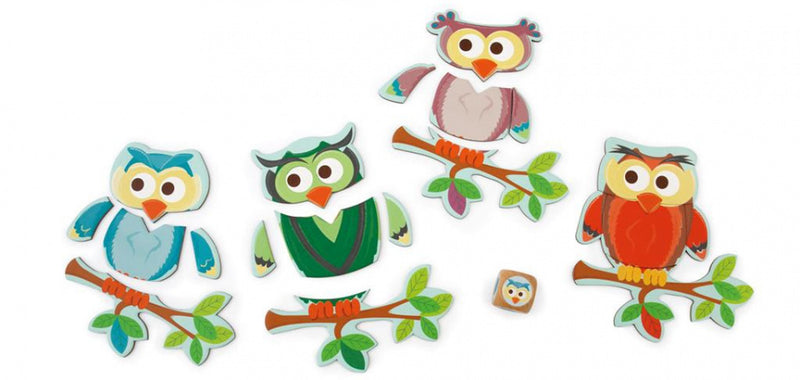 vormenpuzzel junior 12,5 x 14 cm karton geel/blauw