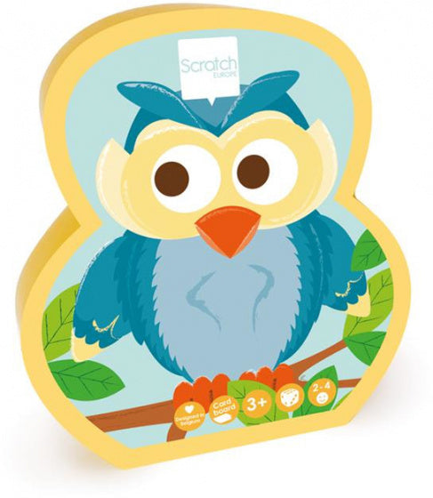 vormenpuzzel junior 12,5 x 14 cm karton geel/blauw