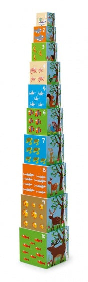 Preschool: stapeltoren dieren multicolor