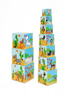 Preschool: stapeltoren dieren multicolor
