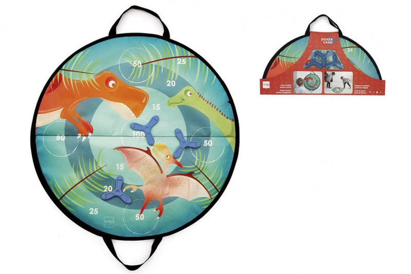 werpspel Dino magnetisch 60 cm siliconen groen 4-delig