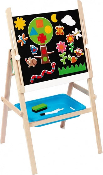 schoolbord Play & Learn 2-zijdig 120 cm hout