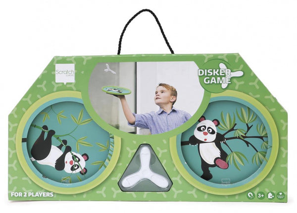 spel Panda Hand-Disker junior 17 cm staal groen 3-delig
