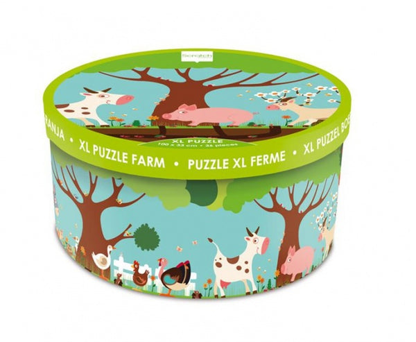 vloerpuzzel Boerderij XL 36 stukjes