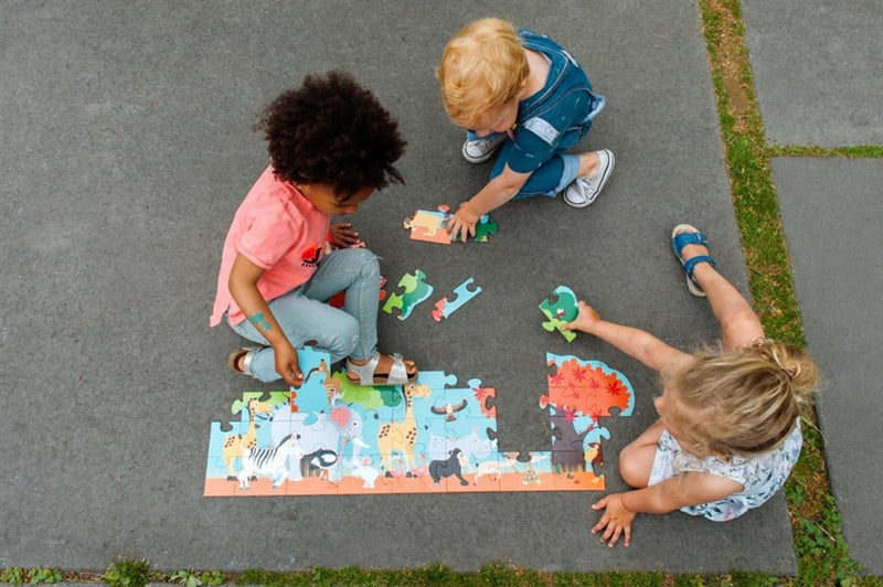 vloerpuzzel Safari XL 36 stukjes