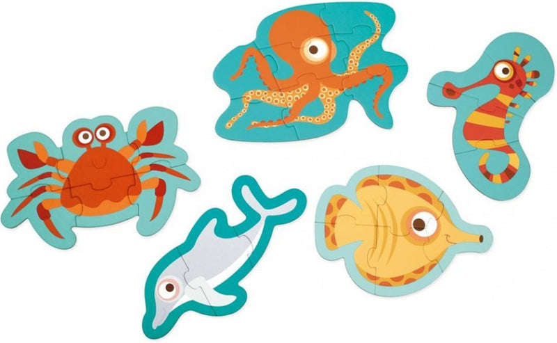 vormenpuzzel Ocean junior hout 26 stukjes