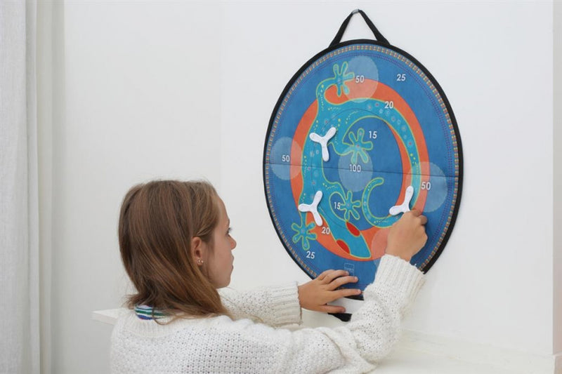 werpspel Salamander magnetisch 60 cm blauw 4-delig