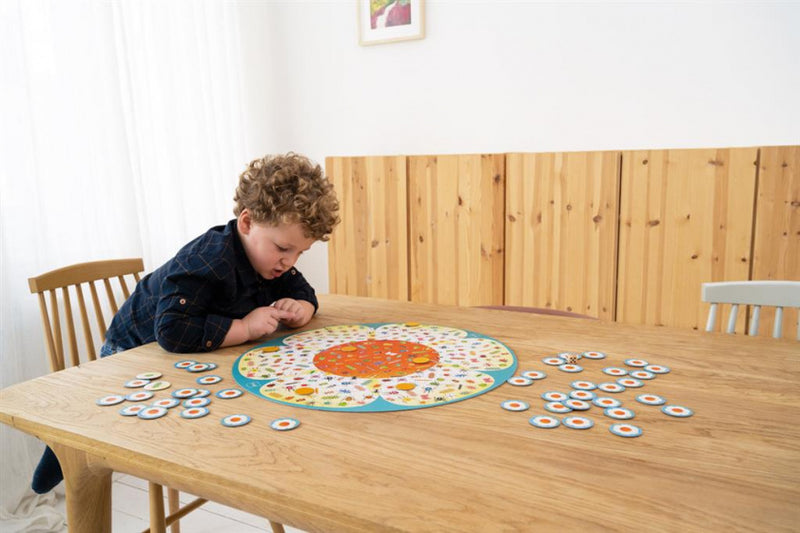 zoekspel insecten junior 50 cm karton blauw 51-delig