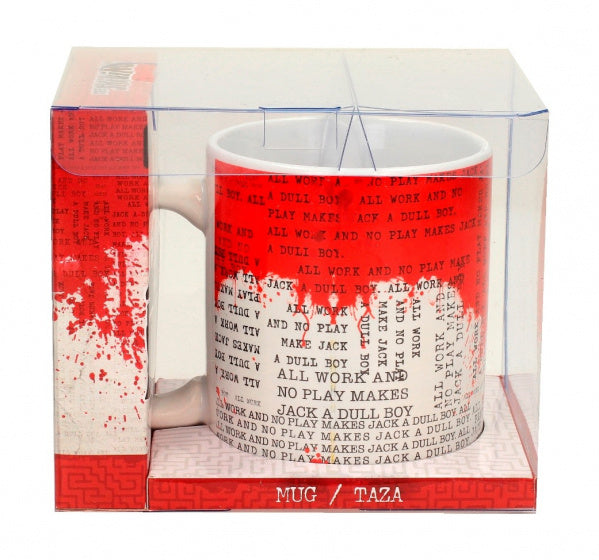 mok The Shining: Typewriter keramiek 11 cm rood/wit