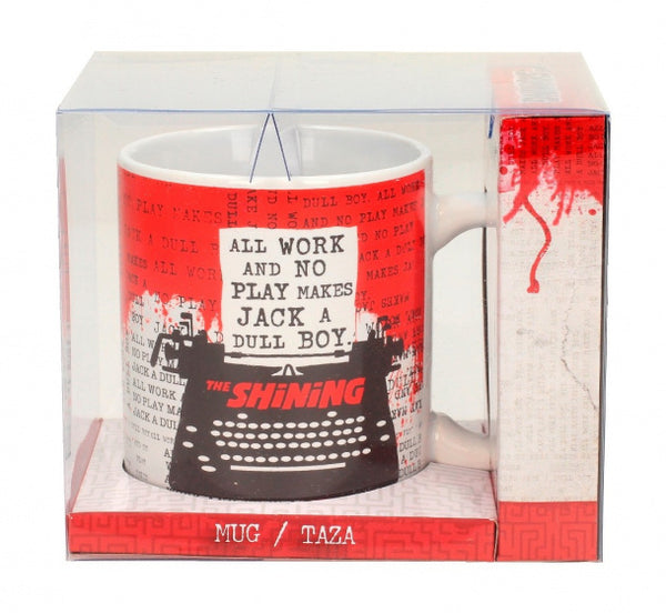 mok The Shining: Typewriter keramiek 11 cm rood/wit