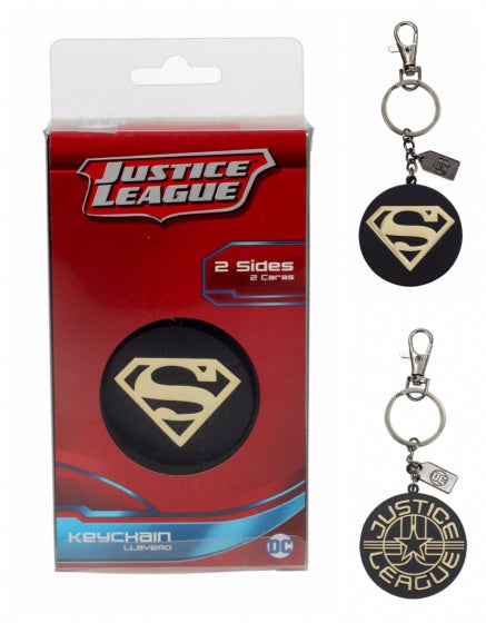 sleutelhanger Superman Golden Logo metaal zwart/goud