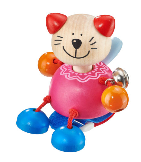 buggyspeelgoed Kitten meisjes 11 cm hout roze