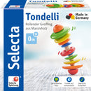 grijpring en tol Tondelli junior 12 cm hout