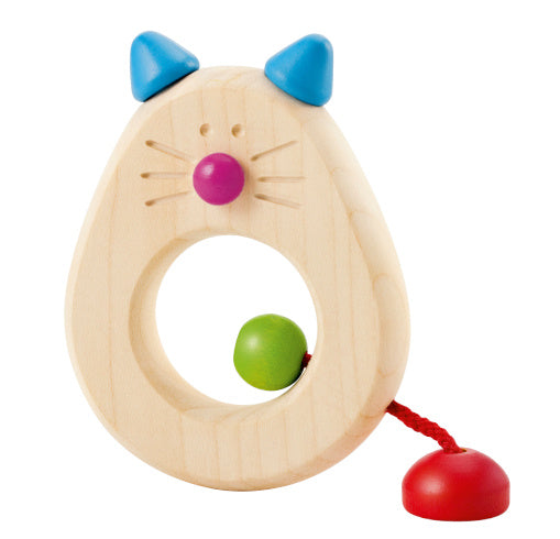 grijpring Catina junior 8,5 cm hout naturel