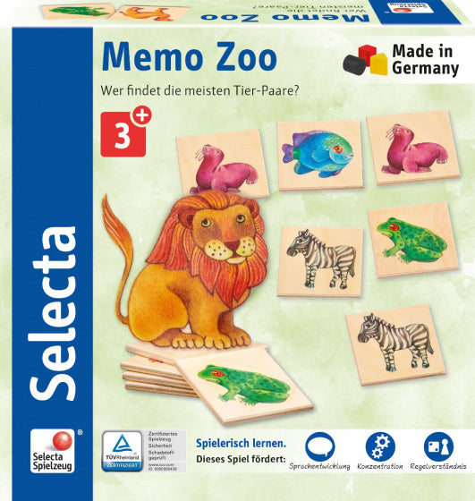 memoryspel Memo Zoo junior hout 36-delen