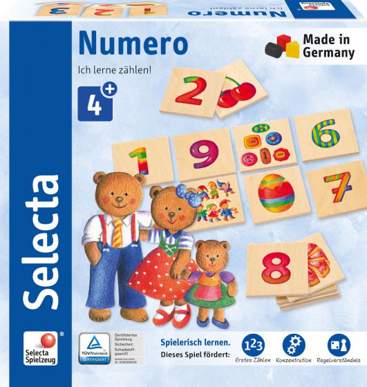 memoryspel Numero junior hout 20-dellig