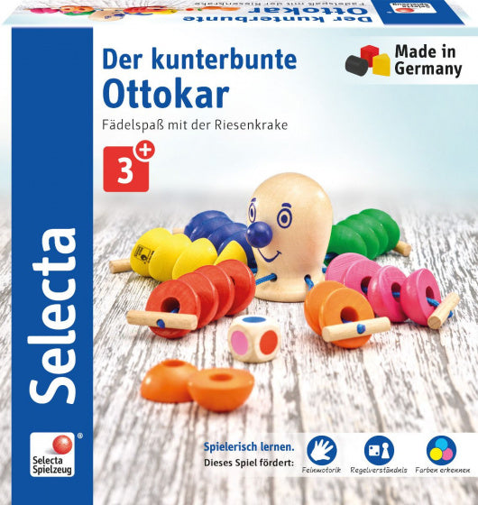 rijgspel Octopus junior hout 26-delig