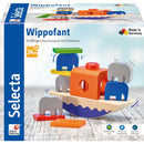 speelgoedboot Wippofant junior 15,5 cm hout 11-delig