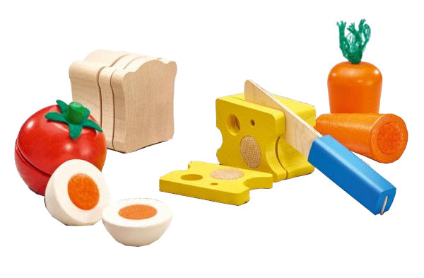 speelgoedeten Brood & groente junior hout 6-delig