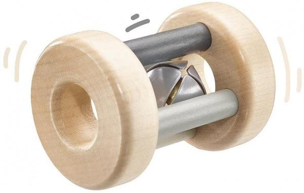 rammelaar jongens 7 cm hout naturel/grijs