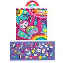 kleurboek dieren met stickers meisjes multicolor