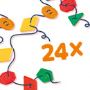 knopen rijgen junior 24-delig