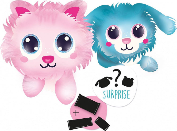 knuffel Trashcan Pets Suprise 2 meisjes roze 5-delig