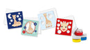 Vingerverfkaarten(Sophie la girafe junior 4-delig