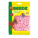Strijkkralen parelmoer roze 1000st.
