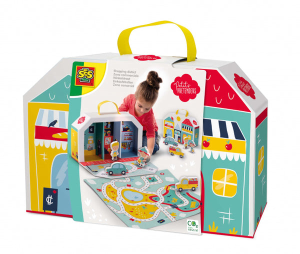 SES Petit Pretenders Winkelstraat Speelkoffer