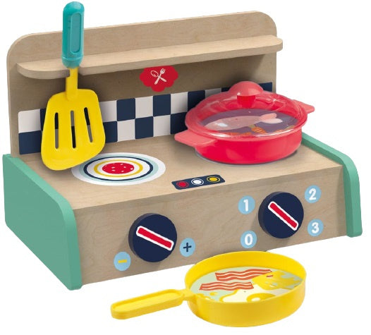 speelkeuken Petits Pretenders junior hout 15-delig