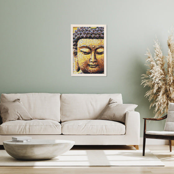 strijkkraalkunstwerk Beedz Art boeddha 30 x 45,5 cm 9-delig