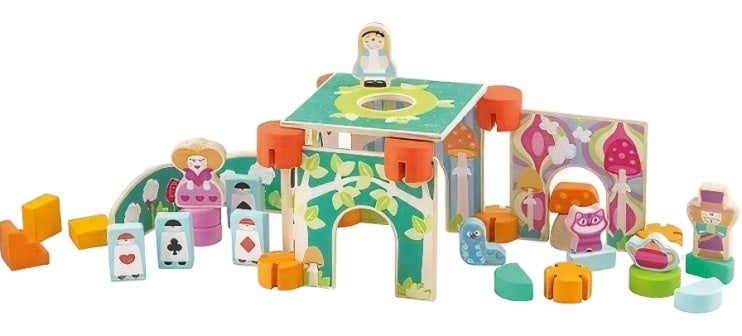 constructieset Magic Land meisjes hout 40-delig