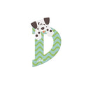 dierenletter D 10 cm groen