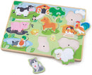 geluidspuzzel Boerderij junior 30 x 23 cm hout 8-delig