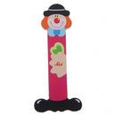 letter I clown hout 10 cm roze