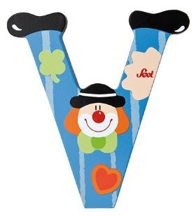 Letter V Clown 10 cm