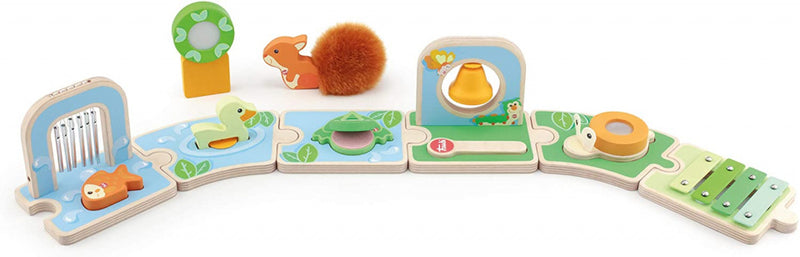 muziekset Vijver junior 80 cm hout/staal groen/blauw