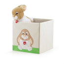 speelgoedkist Konijn Oliviero 35 liter hout blank/grijs