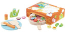 Speelgoedpizza-oven junior hout 22-delig