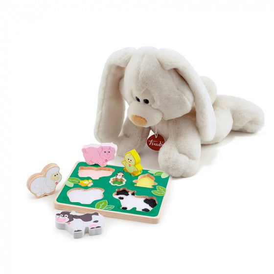 vormenpuzzel Boerderij junior hout 5 stukjes