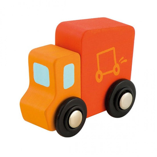 Vrachtwagen Mini Oranje 7 cm