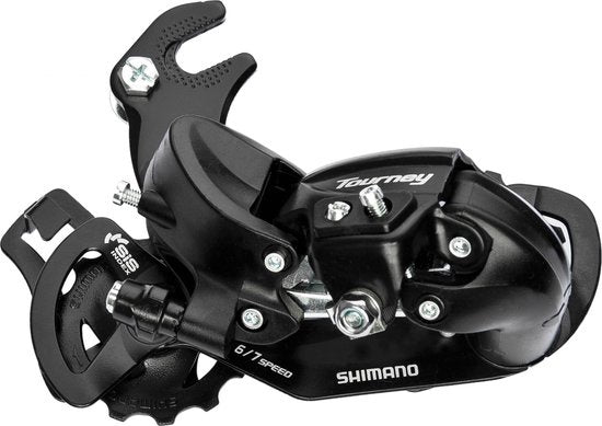 Achterderailleur 6/7-speed Shimano Tourney TY300 met haak (B-Type)