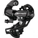 Achterderailleur 7/8-speed Shimano Tourney TX800 met padbevestiging - zwart