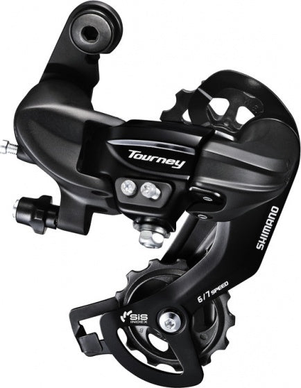 Achterderailleur 6/7-speed Shimano Tourney TY300 - directe montage (D-Type)