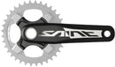 crankset Saint FC-M820 165 mm 10S zwart 2-delig