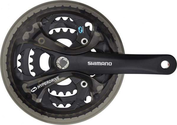 Crankstel 7/8 speed Shimano Acera FC-M361 - 175/48 x 38 x 28T met kettingscherm - zwart