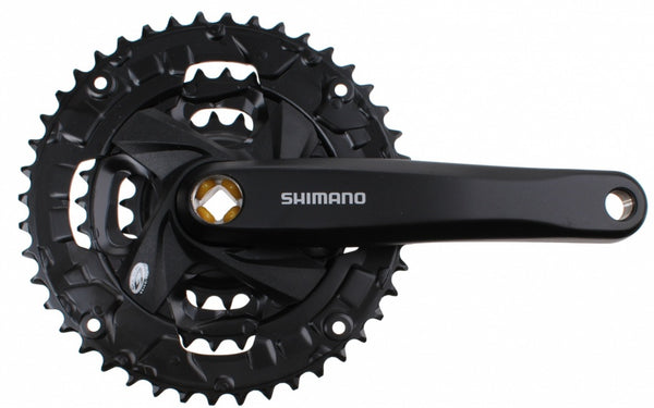 Crankstel 3 x 9 speed Shimano Altus FC-M371 met 175mm crankarm 48-36-26T - zwart
