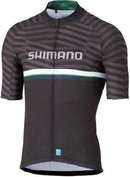 fietsshirt Team heren polyester grijs/groen maat S