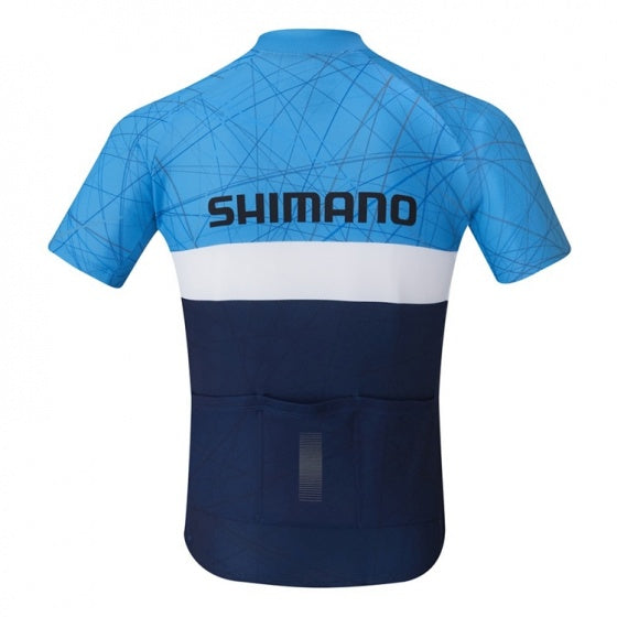 fietsshirt Team junior polyester navy maat 128